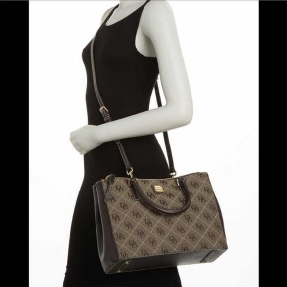 Dooney & Bourke Willa Zip Logo Satchel Bag, NWT - Picture 3 of 16